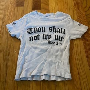 On Fire Women’s White Croptop Mood 24:7 Size Small